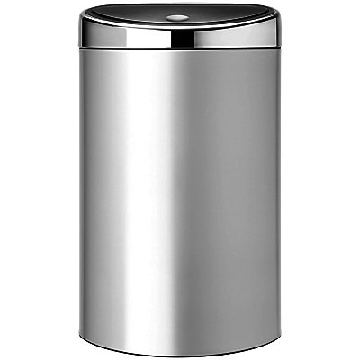Brabantia Touch Bin, Metallic Grey, 40L Grey